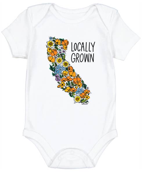 California Wildflowers Onesie
