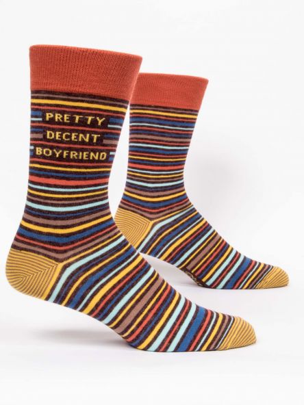 PRETTY DECENT BOYFRIEND M-CREW SOCKS