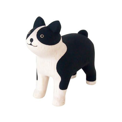 Hand Carved Wooden BOSTON TERRIER