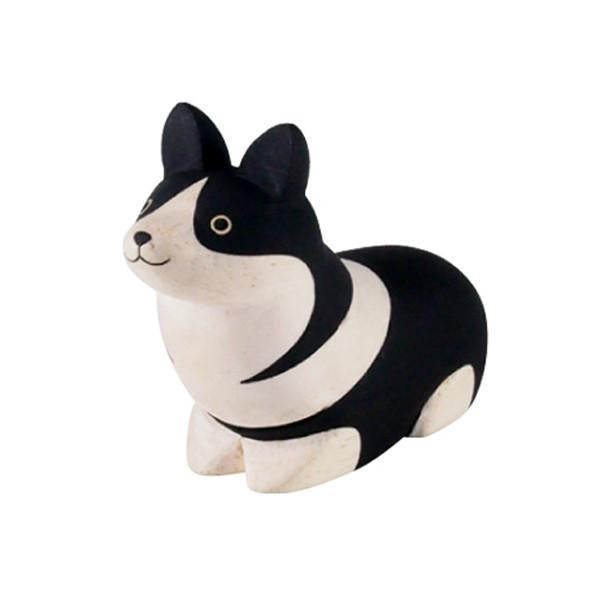 Hand Carved Wooden CORGI