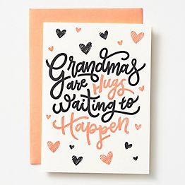 Grandma Hugs Mother's Day Card