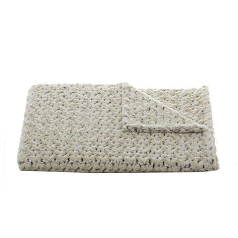 Rosebud Duo Tone Cream And Chocolate Throw
