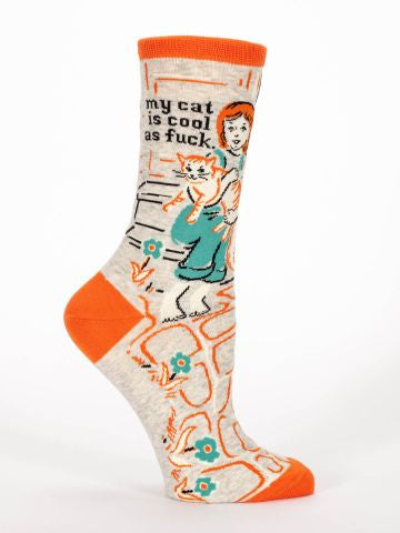 My Cat Is Cool As Fuck Socks
