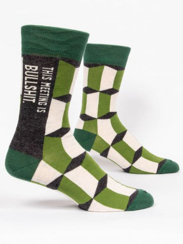 THIS MEETING IS BULLSHIT M-CREW SOCKS