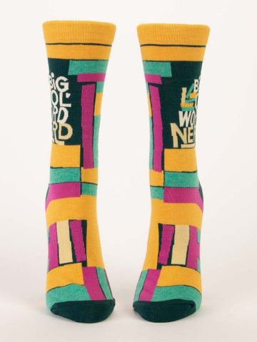 BIG OL' WORD NERD W-CREW SOCKS