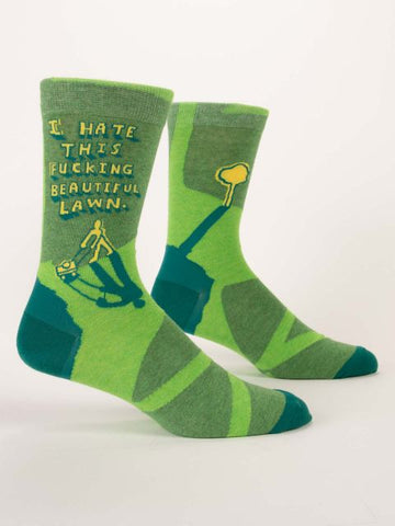 I HATE THIS FUCKING BEAUTIFUL LAWN M-CREW SOCKS