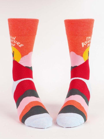 I'M AN ADVENTURE MAN M-CREW SOCKS