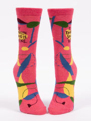 MY FAVORITE SALAD IS WINE W-CREW SOCKS