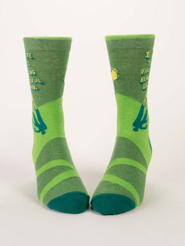 I HATE THIS FUCKING BEAUTIFUL LAWN M-CREW SOCKS