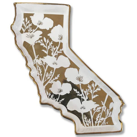CA Shaped Poppy Trinket Tray