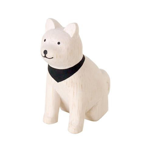 Hand Carved Wooden AKITA DOG