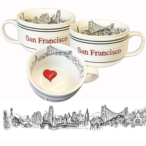 Heart in SF Soup Mug