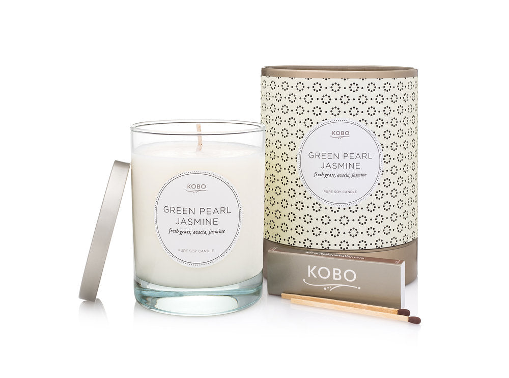 Green Pearl Jasmine Soy Candle