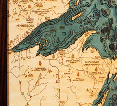 Great Lakes, California 3-D Nautical Wood Chart