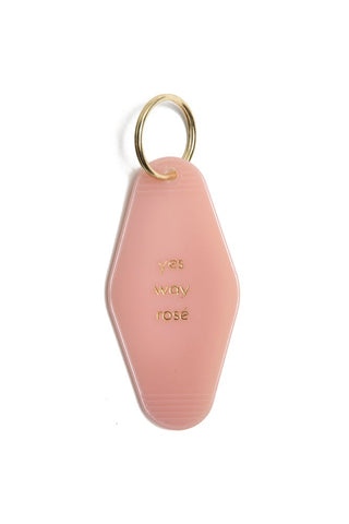 YES WAY ROSÉ KEY TAG