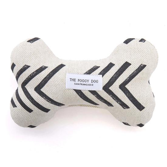 Modern Mud Cloth Natural Dog Squeaky Toy