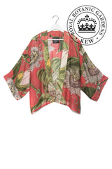 Passion Flower Coral Kimono