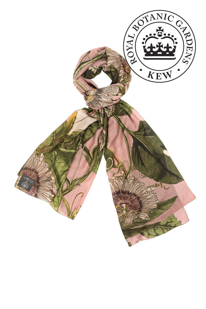 Passion Flower Pink Scarf