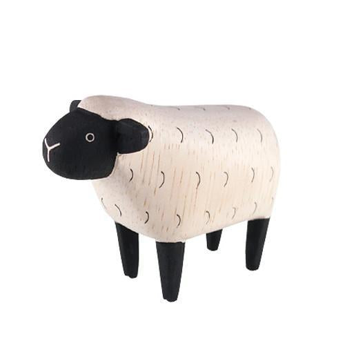 Hand Carved Wooden Sheep