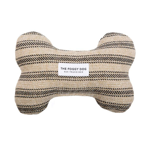 Ticking Stripe Black Dog Squeaky Toy