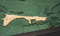 Walker's Cay 3-D Nautical Wood Chart