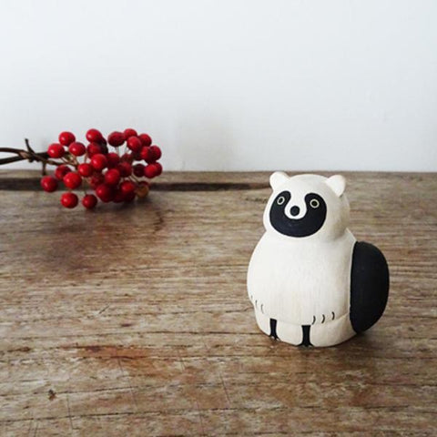 Hand Carved Wooden RACCOON