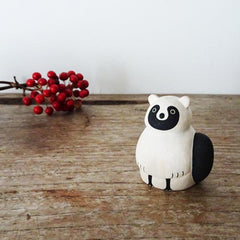 Hand Carved Wooden RACCOON