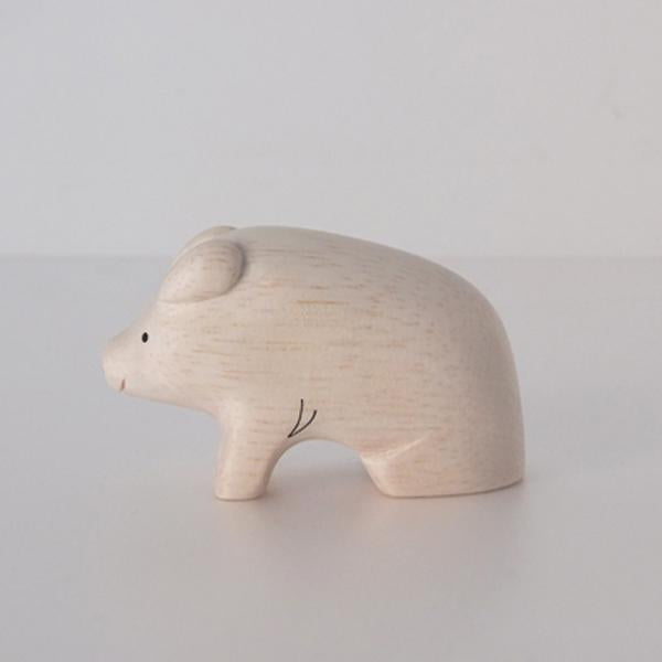 Hand Carved Wooden PIG