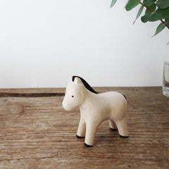 Hand Carved Wooden Horse/ Pony