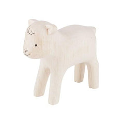 Hand Carved Wooden Baby Goat