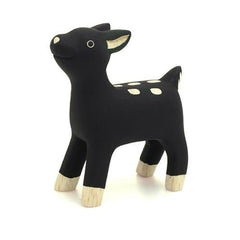 Hand Carved Wooden Baby Deer/ Fawn