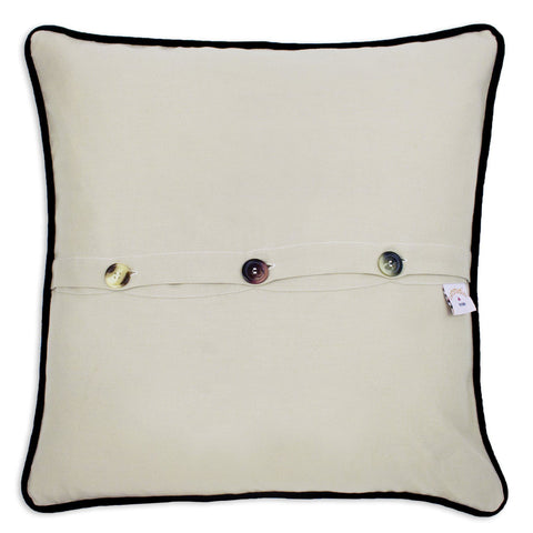 Golden Gate Park Hand-Embroidered Pillow