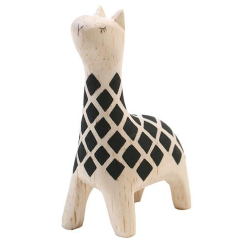Hand Carved Wooden Giraffe