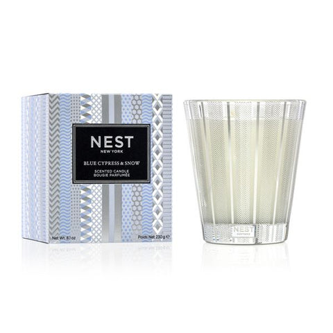 Blue Cypress & Snow Classic Candle